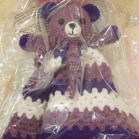 💖HOST PICK💖 Crochet Lovey Teddy Bear Blanket - Picture 11 of 12